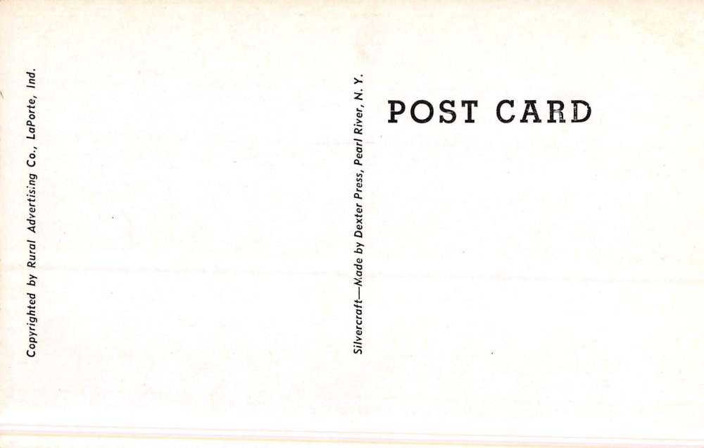 La Porte Indiana Post Office Street View Antique Postcard K47765 - Image 2