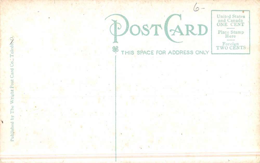 Hicksville Ohio Presbyterian Church Street View Antique Postcard K48166 - Image 2