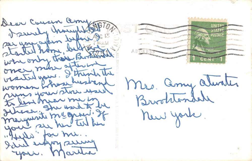 Washington Iowa High School Real Photo Antique Postcard J60061 - Image 2