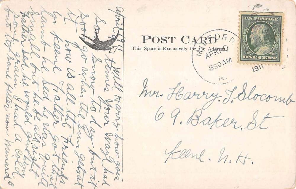 Milford New Hampshire Restcroft Antique Postcard J60284 - Image 2