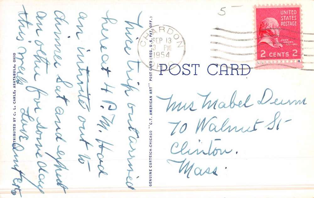 Painesville Ohio Main Street Scene Historic Bldgs Antique Postcard K48939 - Image 2