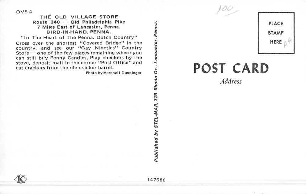 Bird In Hand Pennsylvania Old Village Store Interior Vintage Postcard K49249 - Image 2