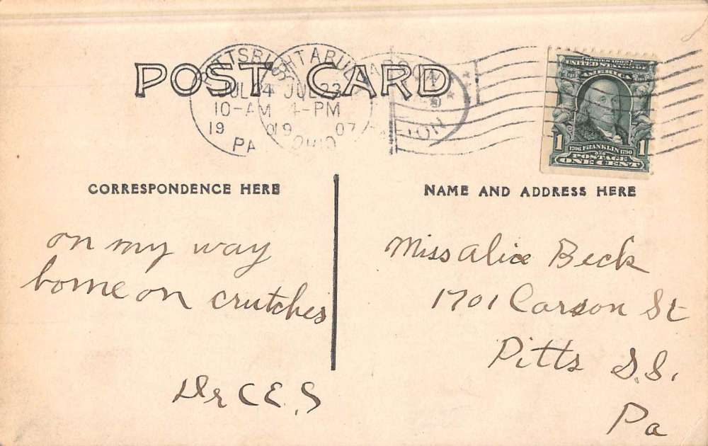 Ashtabula Ohio Campsite Tents Real Photo Antique Postcard K49668 - Image 2