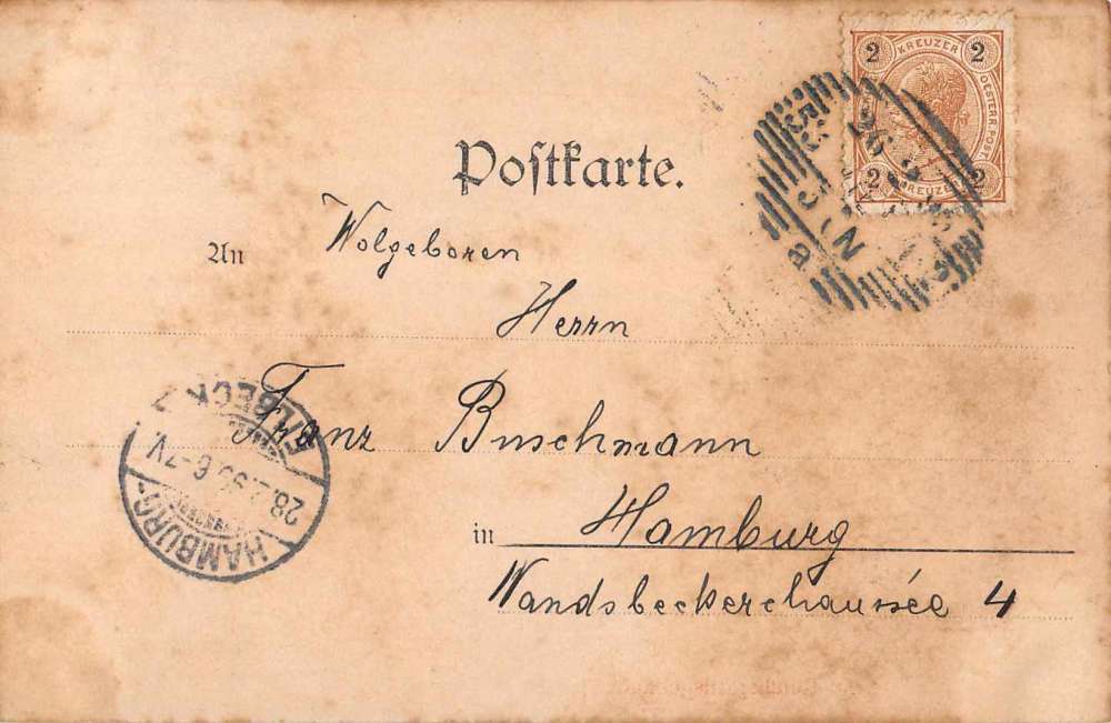 Wien Vienna Austria Parliament Building Horse Trolley Antique Postcard J60818 - Image 2