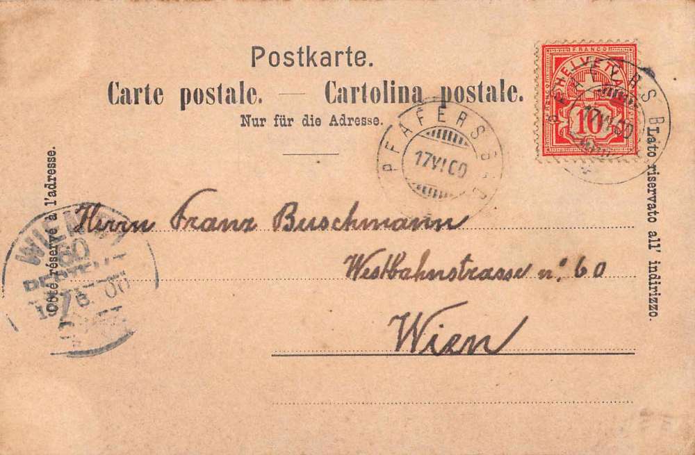 Taminaschlucht Switzerland Interior View Antique Postcard J60831 - Image 2