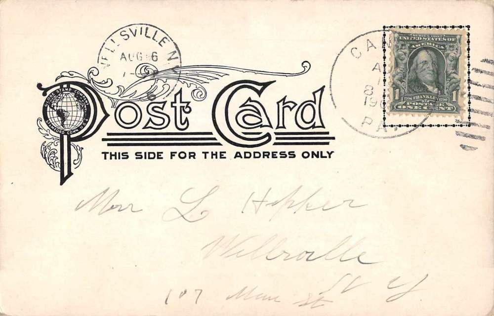 Canton Pennsylvania Main Street Antique Postcard J60869 - Image 2