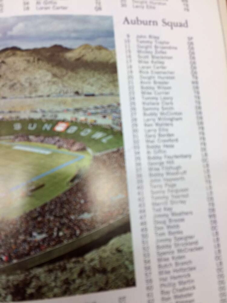 34th Annual Southwestern Sun Carnival Auburn vs Arizona Vintage Football Progran L12003 - Image 3