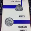 1960 The Blaster Mines vs Colorado Brooks Field Vintage Football Program L12050