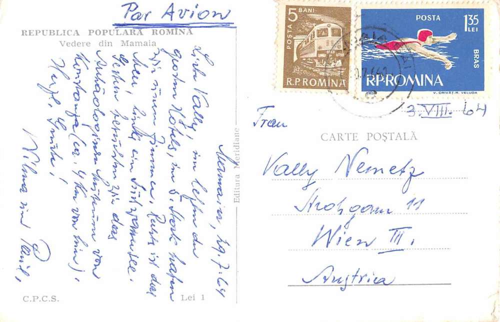 Mamaia Romania Birds Eye View Real Photo Antique Postcard J61582 - Image 2