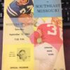 1962 Western vs Southeast Missouri at Western Stadium Football Program L12066