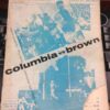 1960 Columbia vs Brown Vintage Football Program L12080