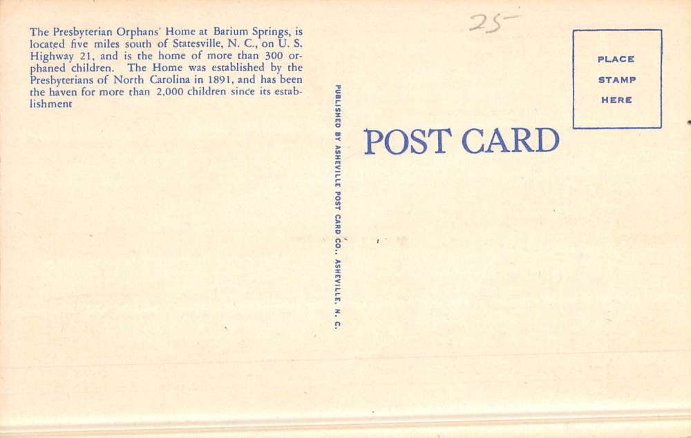 Barium Springs North Carolina Orphans Home Multiview Antique Postcard K50914 - Image 2