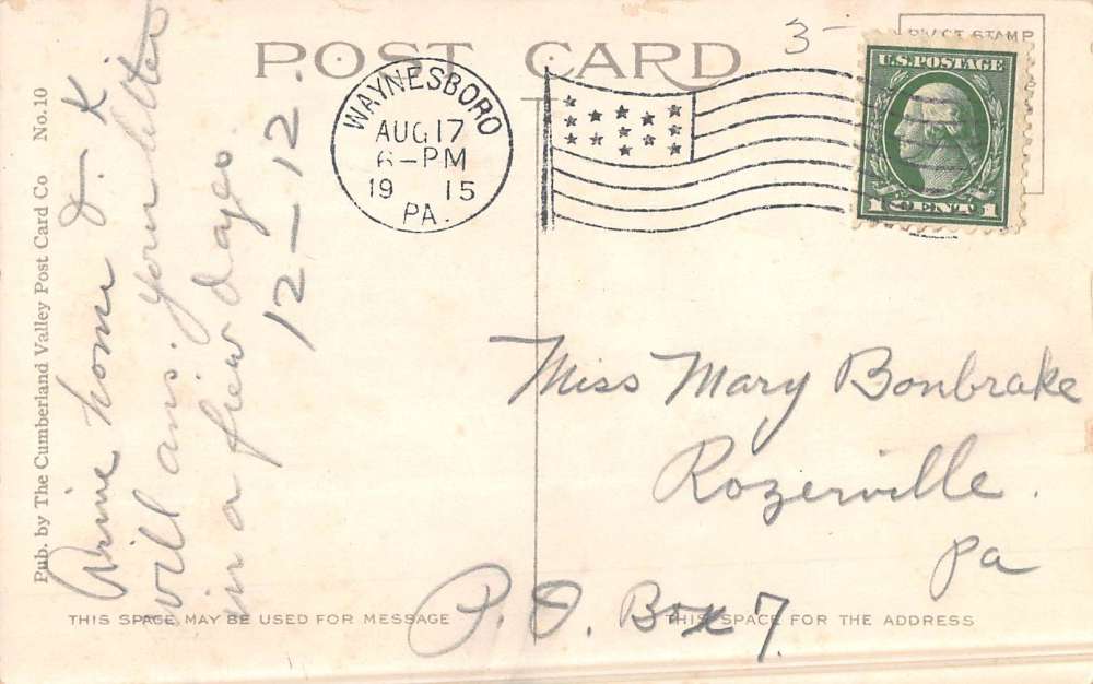 Pen Mar Pennsylvania High Rock Observatory Antique Postcard K51522 - Image 2