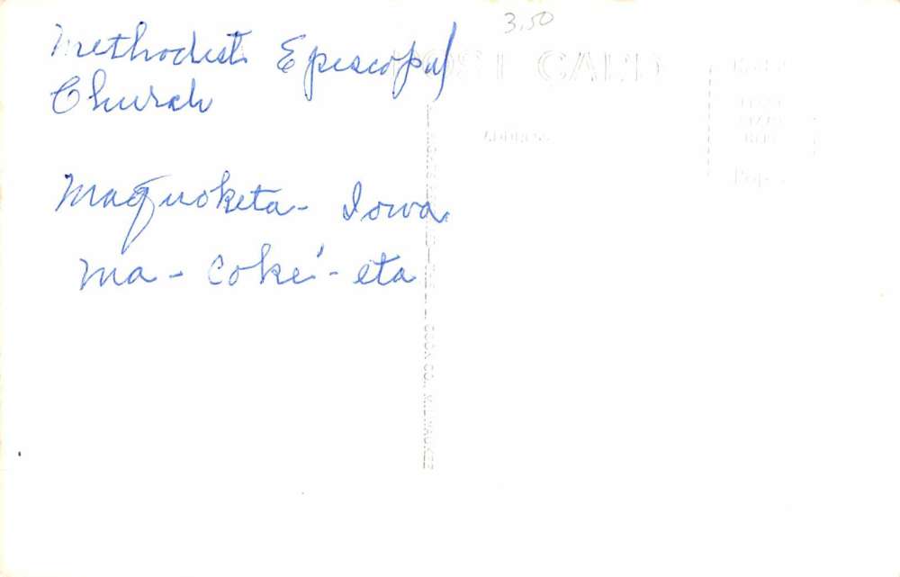 Maquoketa Iowa ME Church Real Photo Antique Postcard K53097 - Image 2