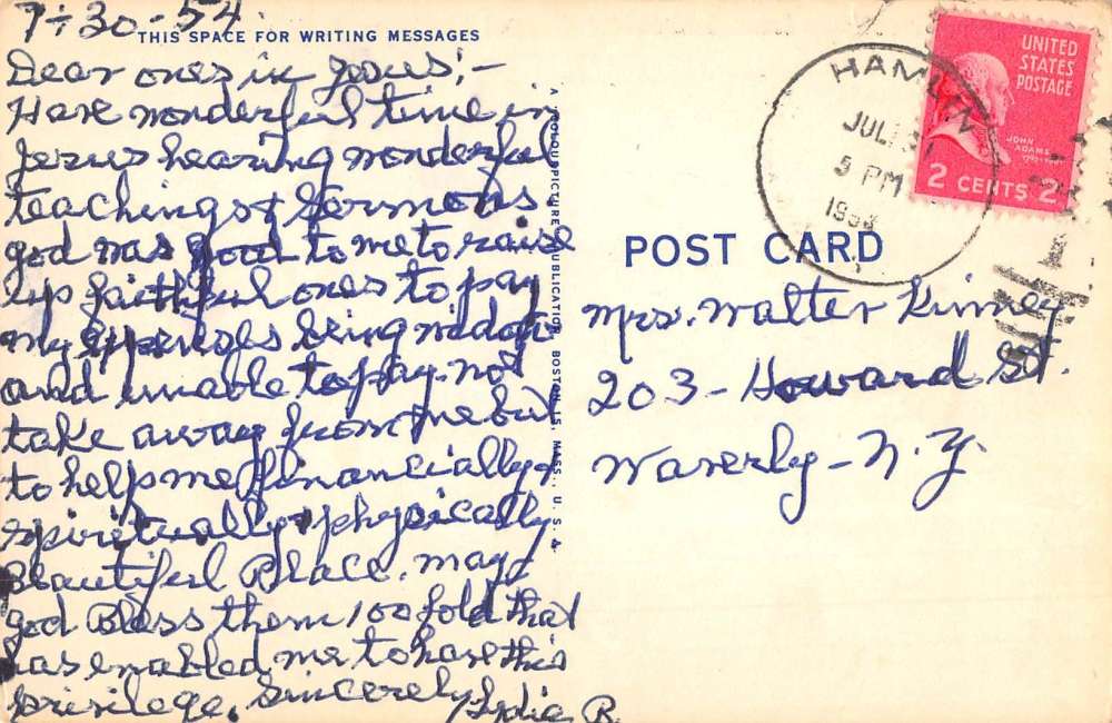 Hamlin New York Lakeview Gospel Camp Waterfront Antique Postcard K53714 - Image 2