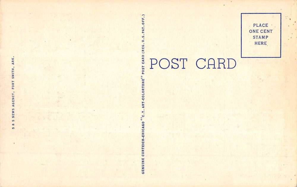 Camp Chaffee Arkansas Large Letter Linen Antique Postcard K54333 - Image 2