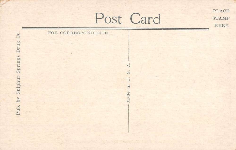 Sulphur Springs Arkansas Mountain Road View Antique Postcard K54354 - Image 2