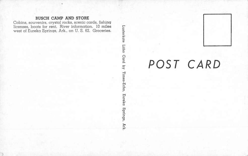 Busch Arkansas Grocery Stand Street View Antique Postcard K54426 - Image 2