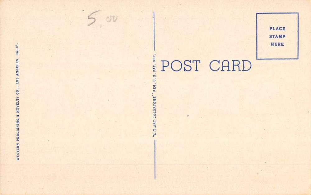 Camp Cooke California Large Letter Linen Antique Postcard K54636 - Image 2