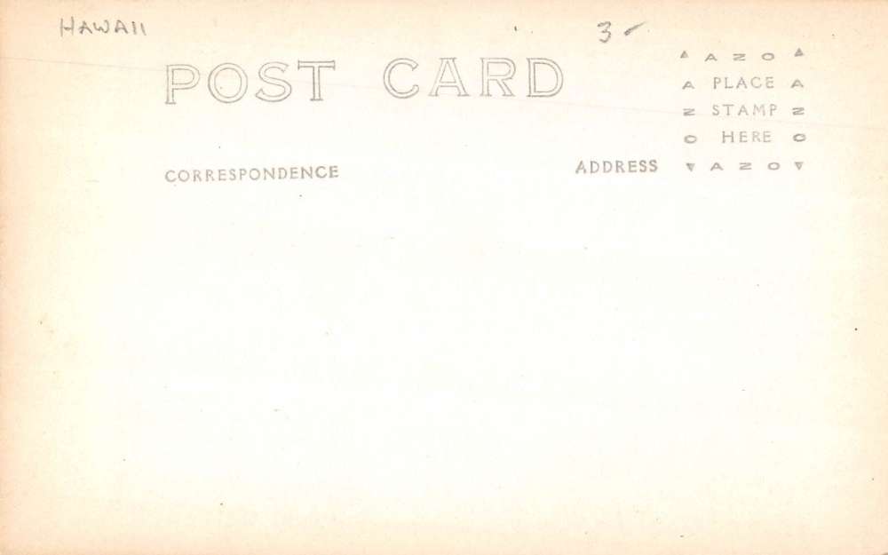 Onomea Bay Hawaii Scenic View Real Photo Antique Postcard K54839 - Image 2