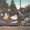 Pasadena California Floral Parade Float Horse Carriage Antique Postcard K55038