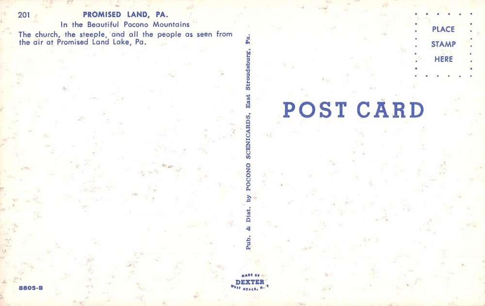 Promised Lane Pennsylvania Birdseye View Of City Vintage Postcard K55084 - Image 2