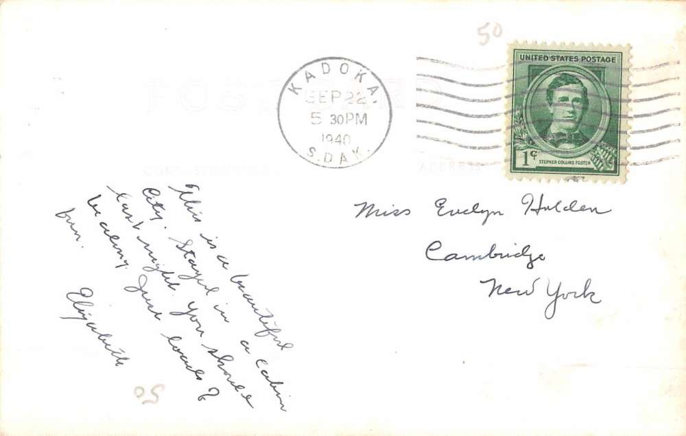 Mitchell South Dakota Wesleyan University Real Photo Antique Postcard K55424 - Image 2