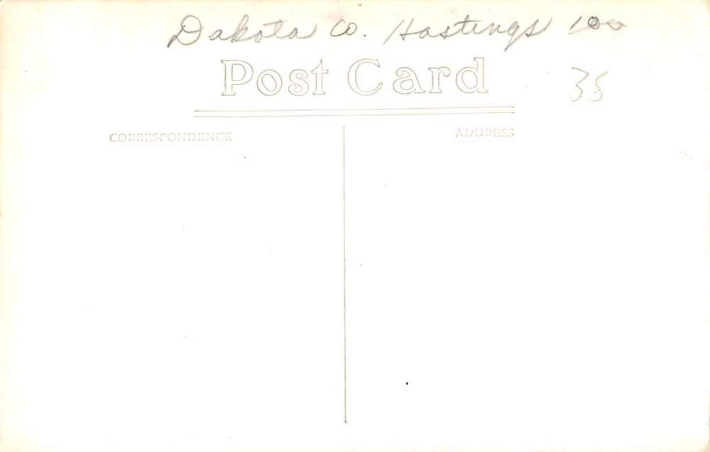 Hastings Minnesota Dakota Court House Real Photo Antique Postcard K55504 - Image 2