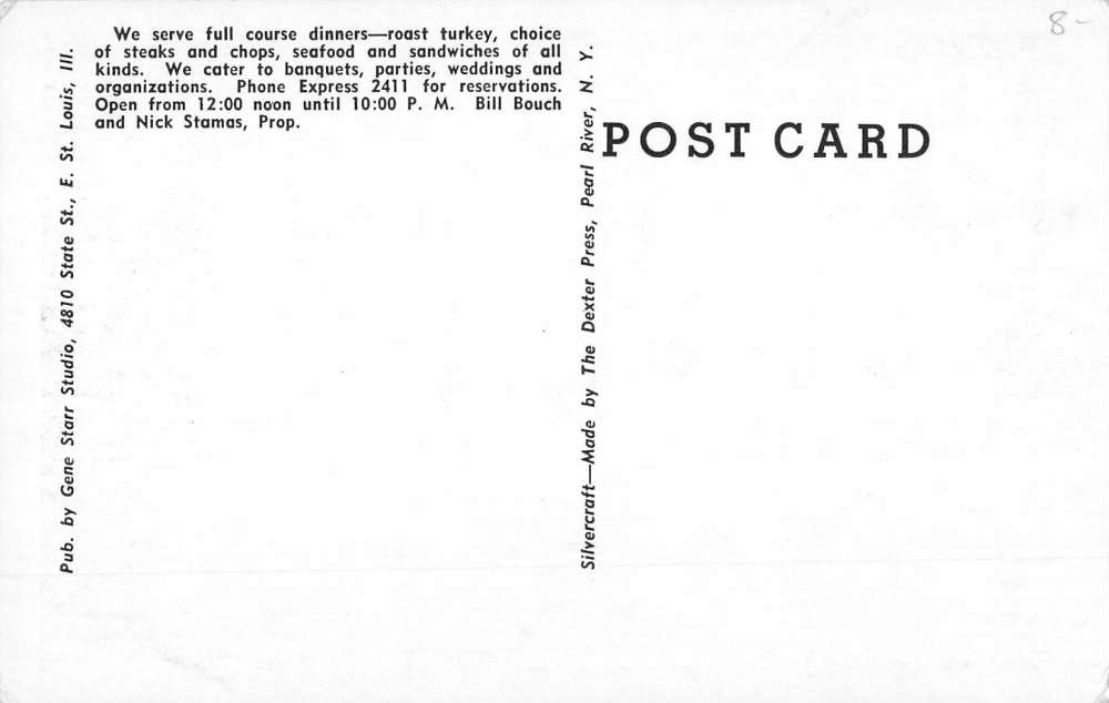 St Louis Illinois Grand Marais State Park Dining Hall Antique Postcard K55647 - Image 2