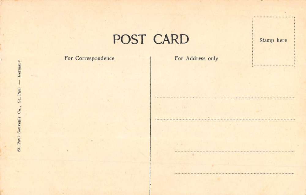 Heron Lake Minnesota Public Park Street View Antique Postcard K55842 - Image 2