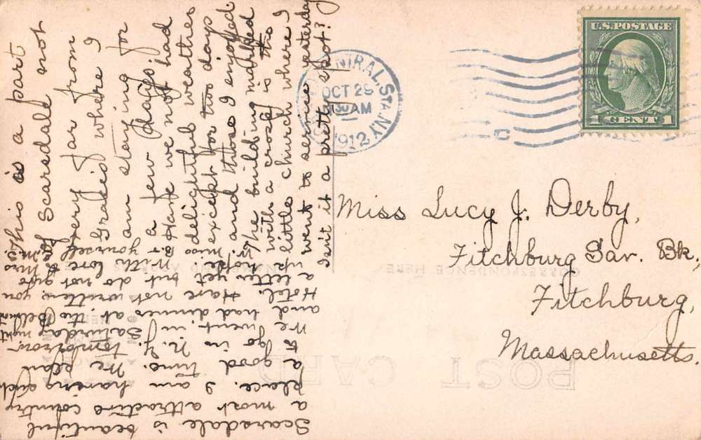 Scarsdale New York Street Scene Real Photo Antique Postcard J63008 - Image 2