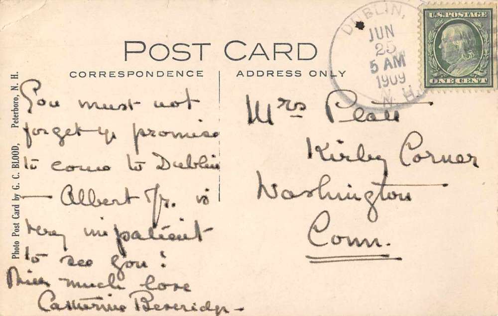 Peterboro New Hampshire Morrison Bridge Real Photo Antique Postcard J63028 - Image 2