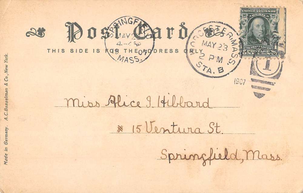 Webster Massachusetts Lake Chargog Point Pleasant Antique Postcard K56285 - Image 2