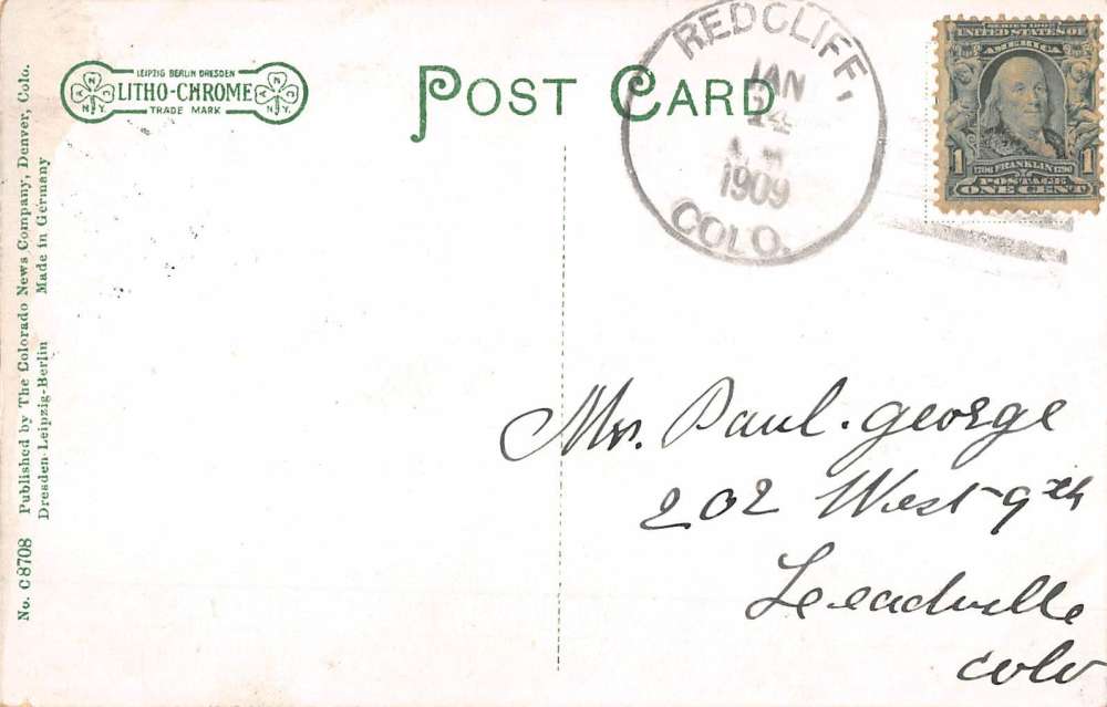 Eagle River Canon Colorado Scenic Birdseye View Antique Postcard K56420 - Image 2