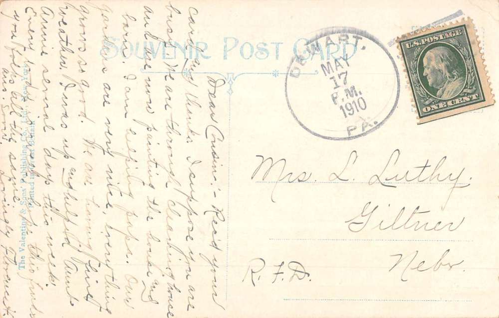 Milton Pennsylvania Hepburn Street School Bldg Antique Postcard K56689 - Image 2