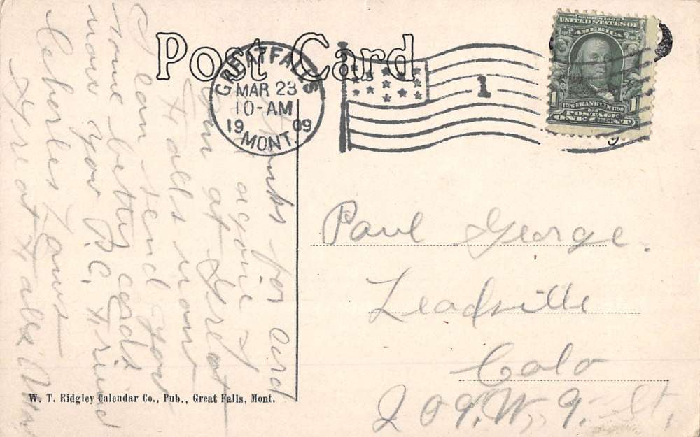 Great Falls Montana Gibson Park Entrance Antique Postcard K56775 - Image 2