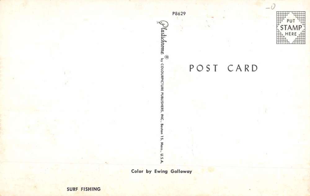 Beach Haven Inlet New Jersey Fisherman Beach Vintage Postcard K57053 - Image 2