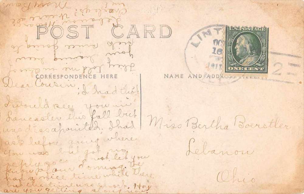 Gerro Gordo Illinois Church Of the Brethren Real Photo Postcard J64322 - Image 2