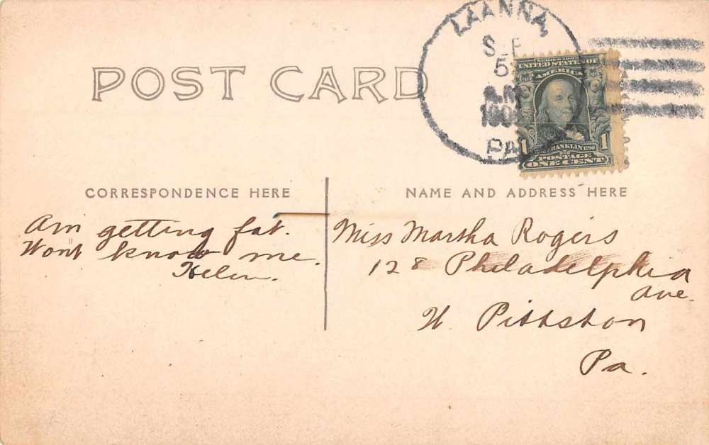 Laana Pennsylvania Picnic Crowe Real Photo Antique Postcard J64427 - Image 2