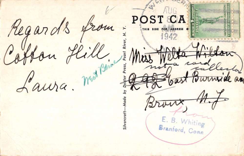 Middleburg New York St Catherines Church Street View Antique Postcard K58339 - Image 2