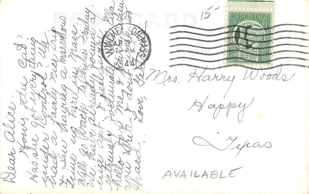 Winchendon Massachusetts Congregational Church Real Photo Postcard K58767 - Image 2