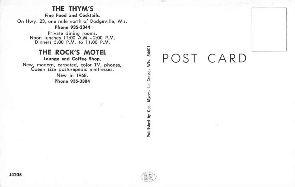 Dodgeville Wisconsin Thyms Rocks Birdseye View Vintage Postcard K59351 - Image 2