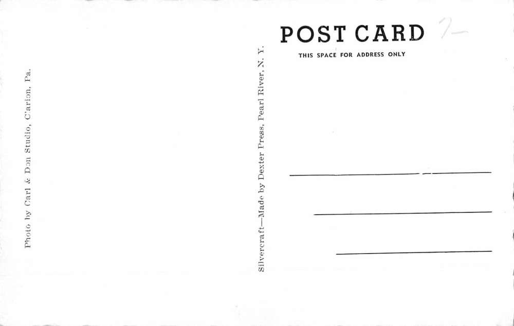 Rimersburg Pennsylvania Evangelical Church Street View Antique Postcard