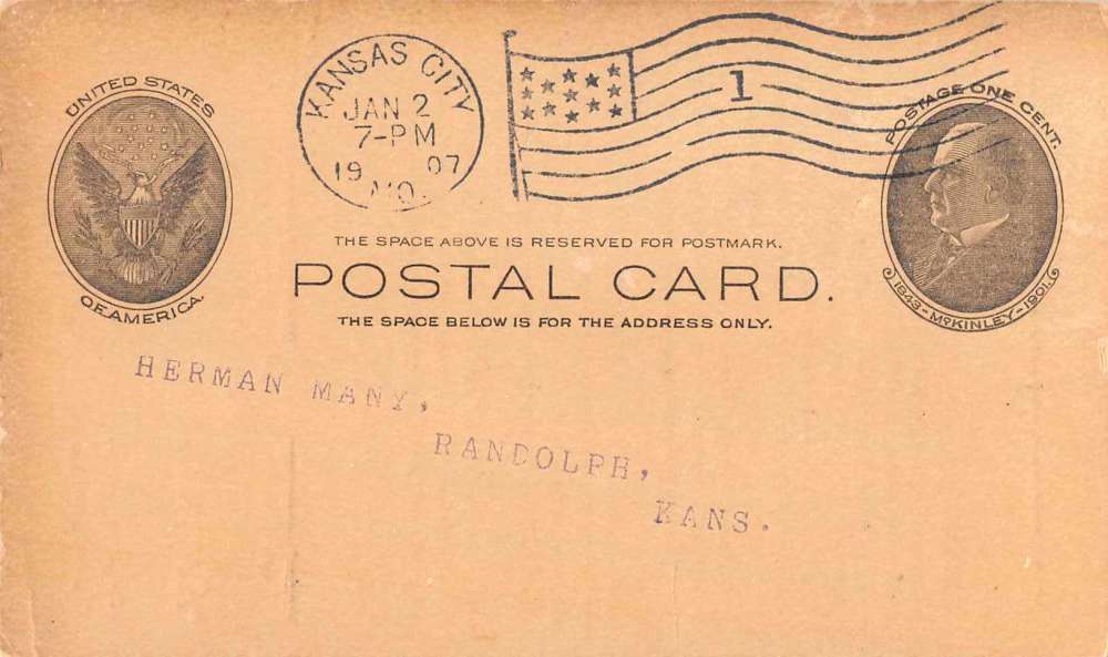 Kansas City Missouri advertising A.W. Bear Commission Co antique pc Z33341 - Image 2