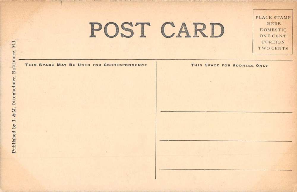 Baltimore Maryland Charles Street Illuminated Antique Postcard K60462 - Image 2