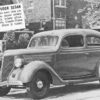 1936 Ford V8 Tudor Sedan Automobile Car Vintage Postcard K60658