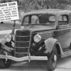 1935 Ford V8 Tudor Sedan Automobile Car Vintage Postcard K60659