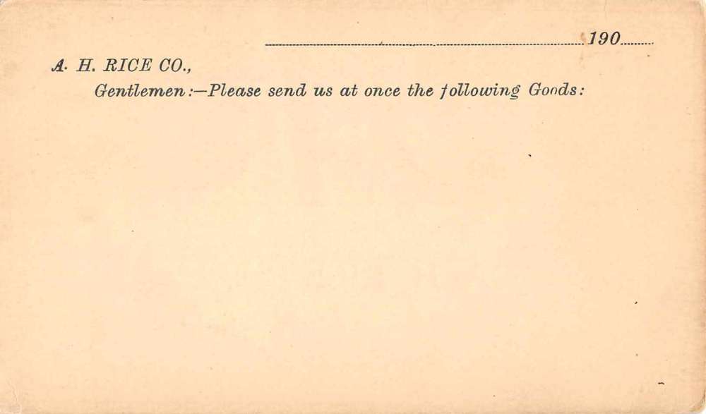 Pittsfield Massachusetts Rice Co Government Postal Antique Postcard J65103 - Image 2