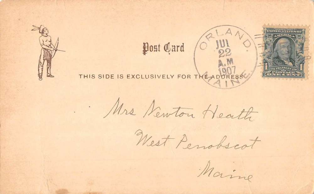 Bucksport Maine Birdseye View Of City Antique Postcard K61515 - Image 2