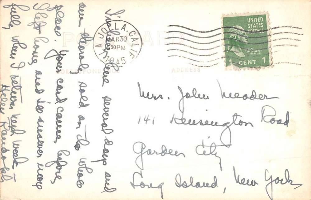 La Jolla California Surf Scene Real Photo Antique Postcard K61627 - Image 2